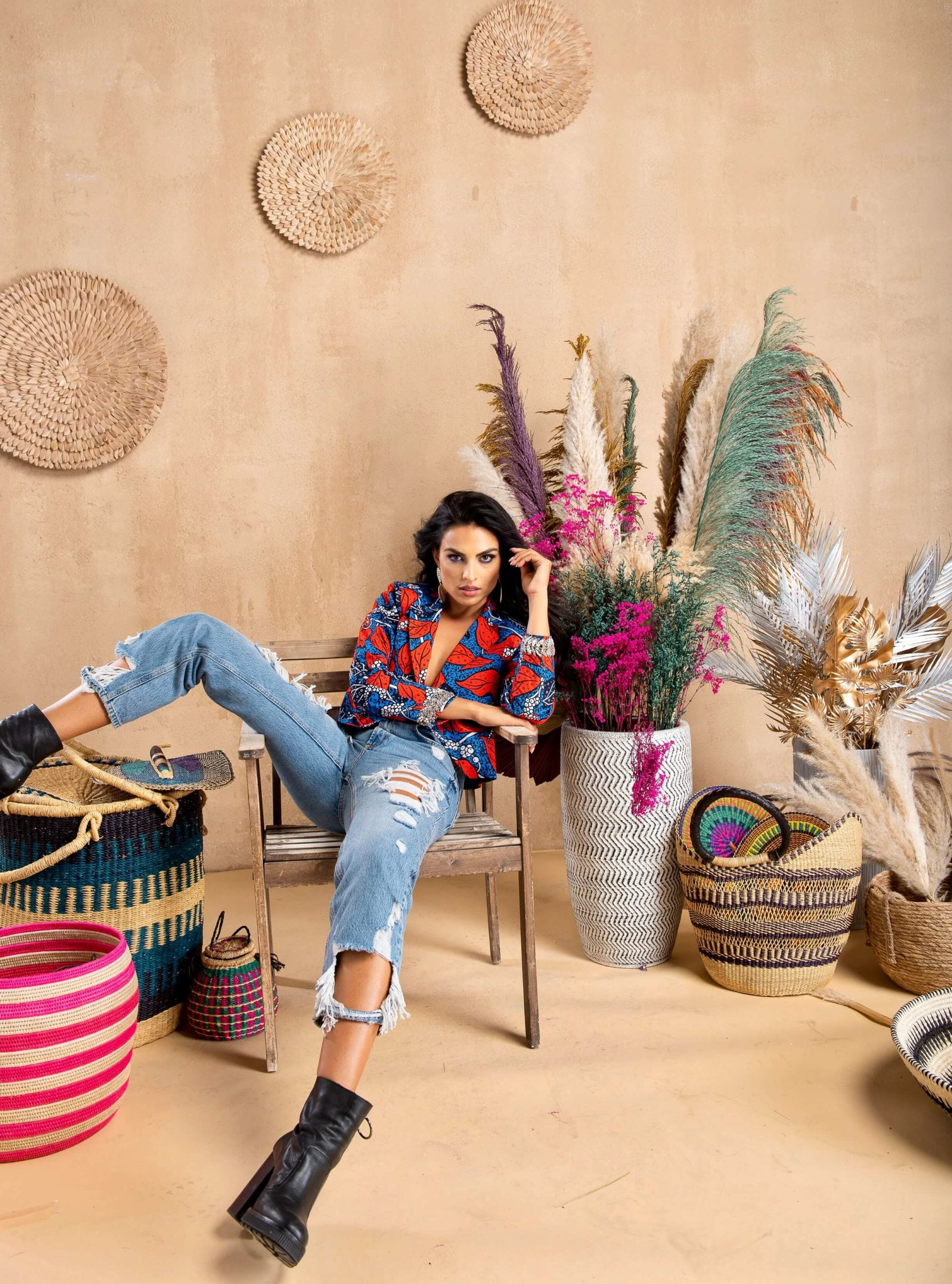 Ade Jacket With Mirror Work