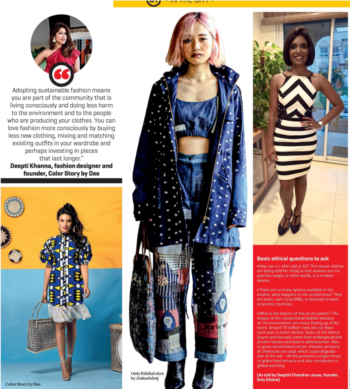 Adopting sustainable fashion means you are part of the community