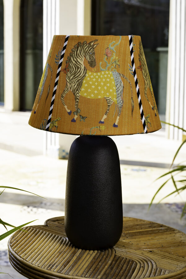 Mixed Zebra table lamp