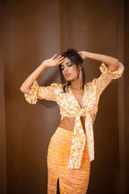 Athena Tie-up Bobbin Elastic Top