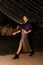 Delilah High Slit Skirt