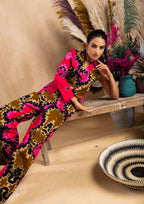 Pink Batik Power Suit Co-ord Set