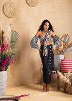 Striped Tie-up Nedebele Top